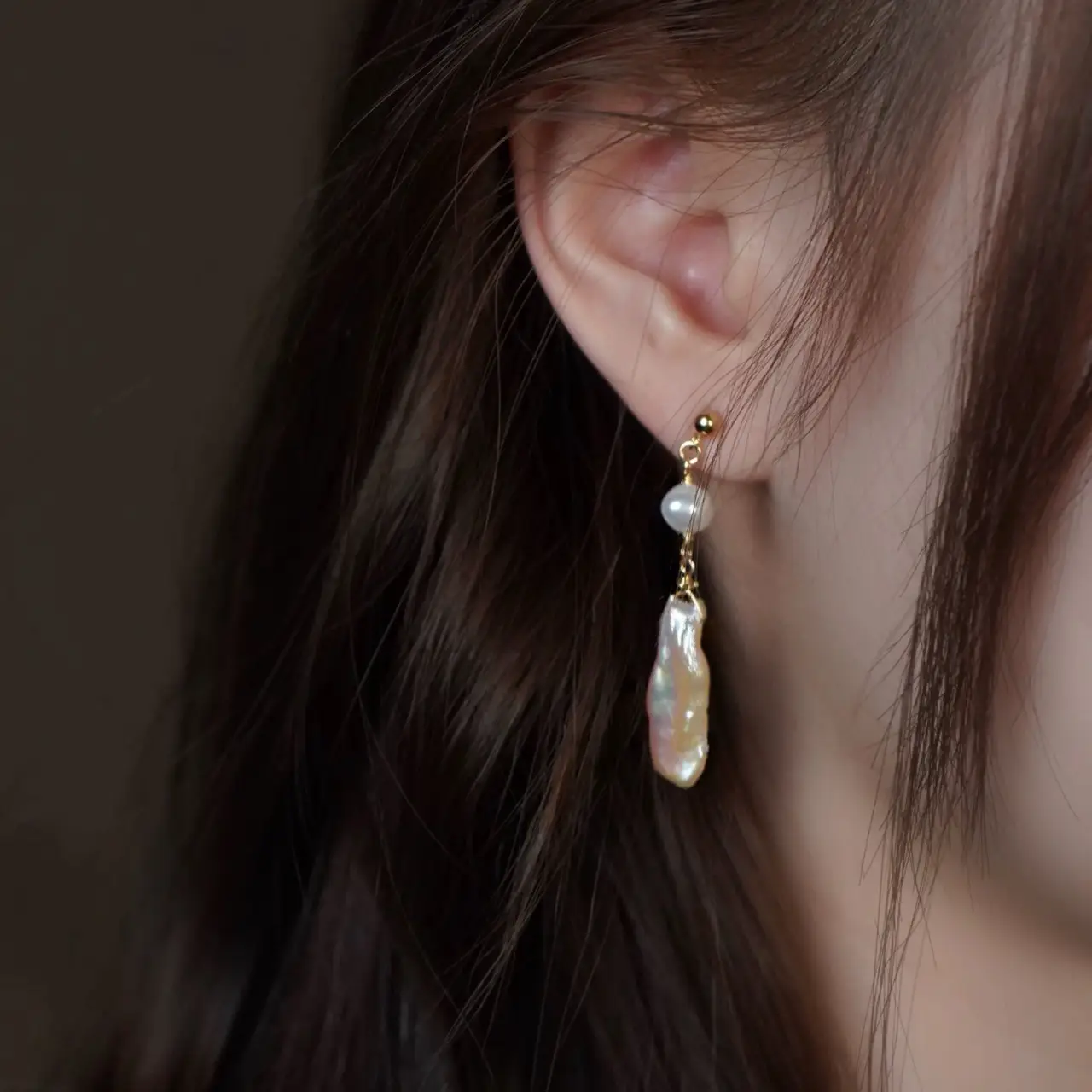 French Style Pearl Earrings for Women 925 Silver - Image 3