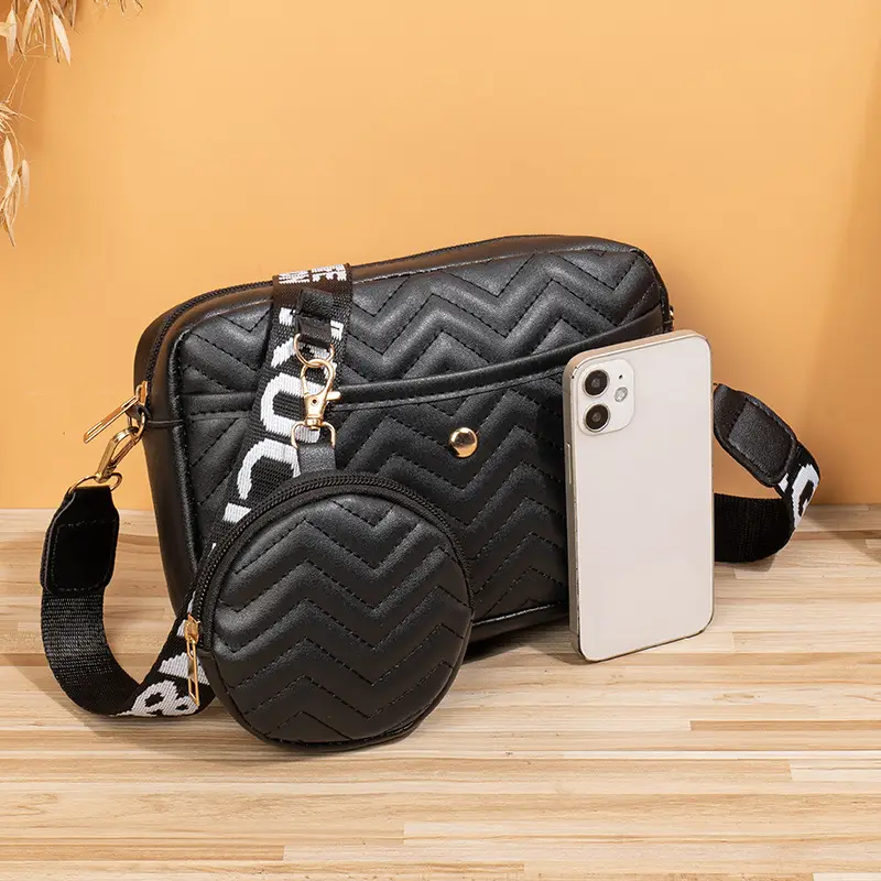 Women's Korean Style Crossbody Bag with Cosmetics & Pouch — feature 22