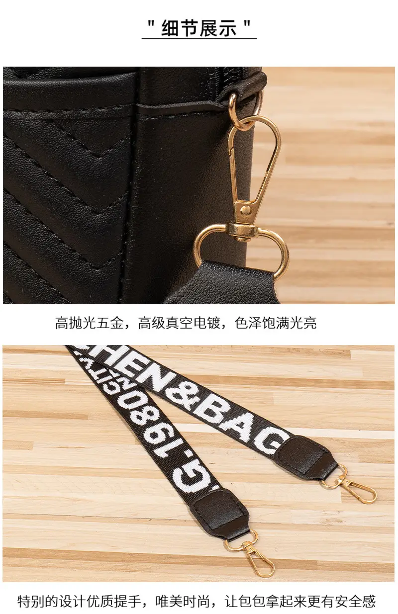 Women's Korean Style Crossbody Bag with Cosmetics & Pouch — feature 42