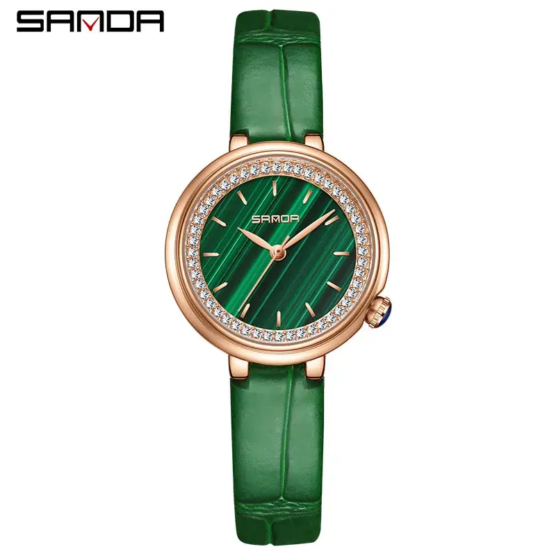 Sanda Diamond Encrusted Women's Quartz Watch - Image 2