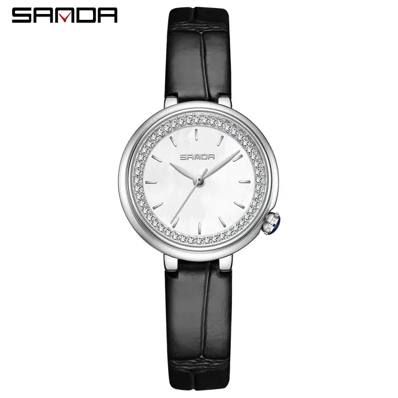 Sanda Diamond Encrusted Women's Quartz Watch - Image 5