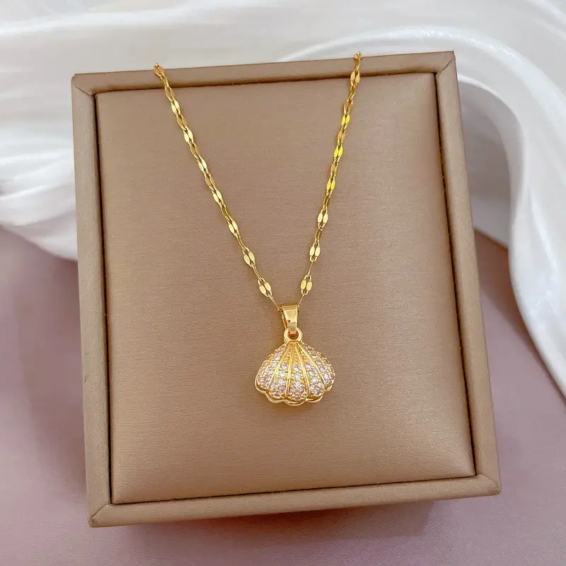 Golden Butterfly Pearl Necklace for Women - Image 4