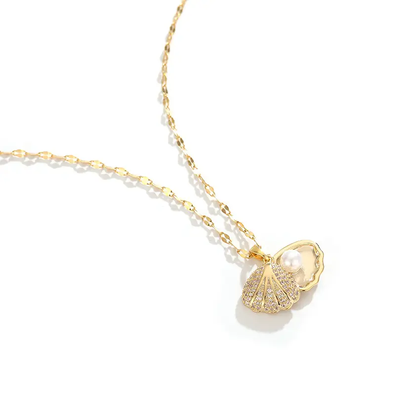 Golden Butterfly Pearl Necklace for Women - Image 6