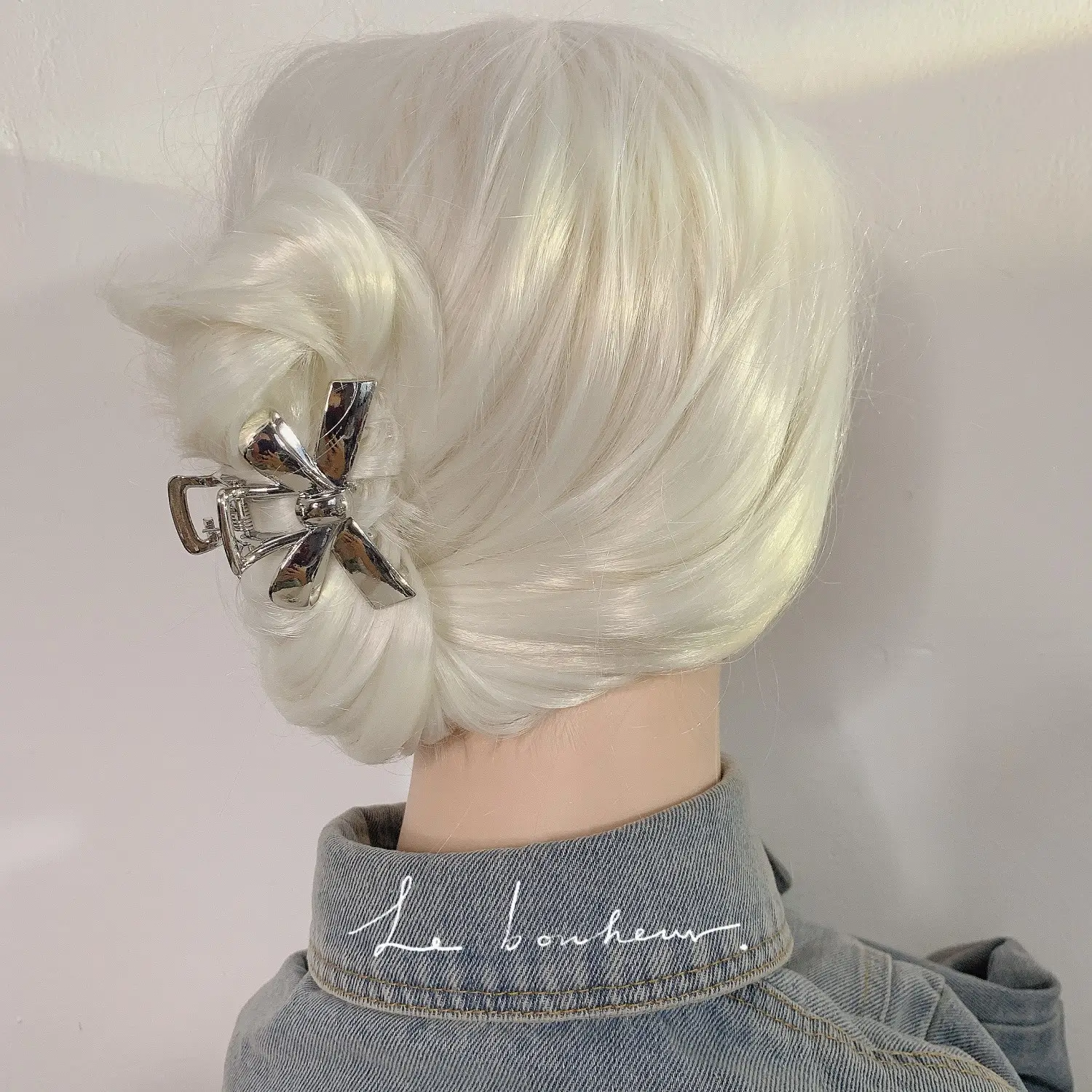 Simple Bow Small Metal Hairpin Women's Head Shark Clip - Image 7