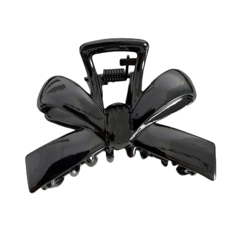 Simple Bow Small Metal Hairpin Women's Head Shark Clip - Image 8