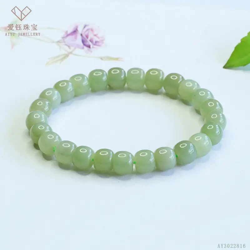 Clear Water Design Jade Bracelet for Men Women - Image 2