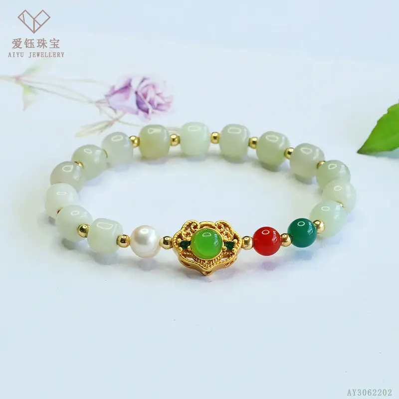 Clear Water Design Jade Bracelet for Men Women - Image 4