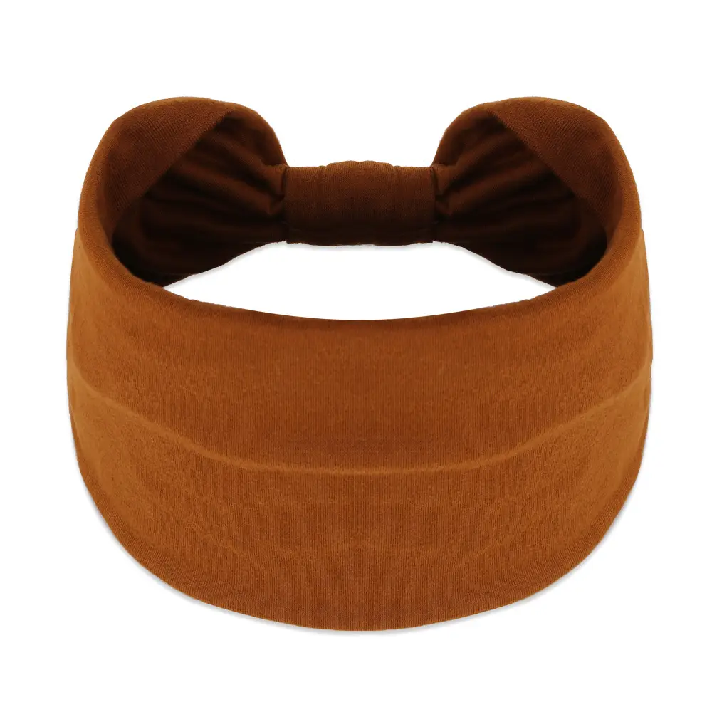 Light coffee cotton wide-brimmed