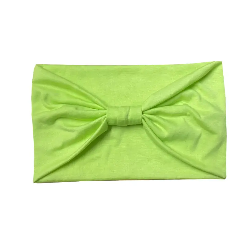 Fluorescent green cotton wide-brimmed