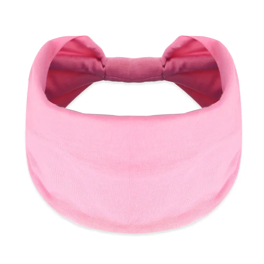 dark pink cotton wide-brimmed