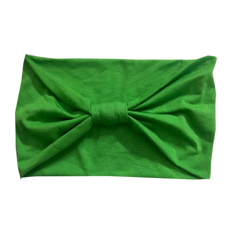 Women's Olive Green Wide-brim Hair Band with Bow