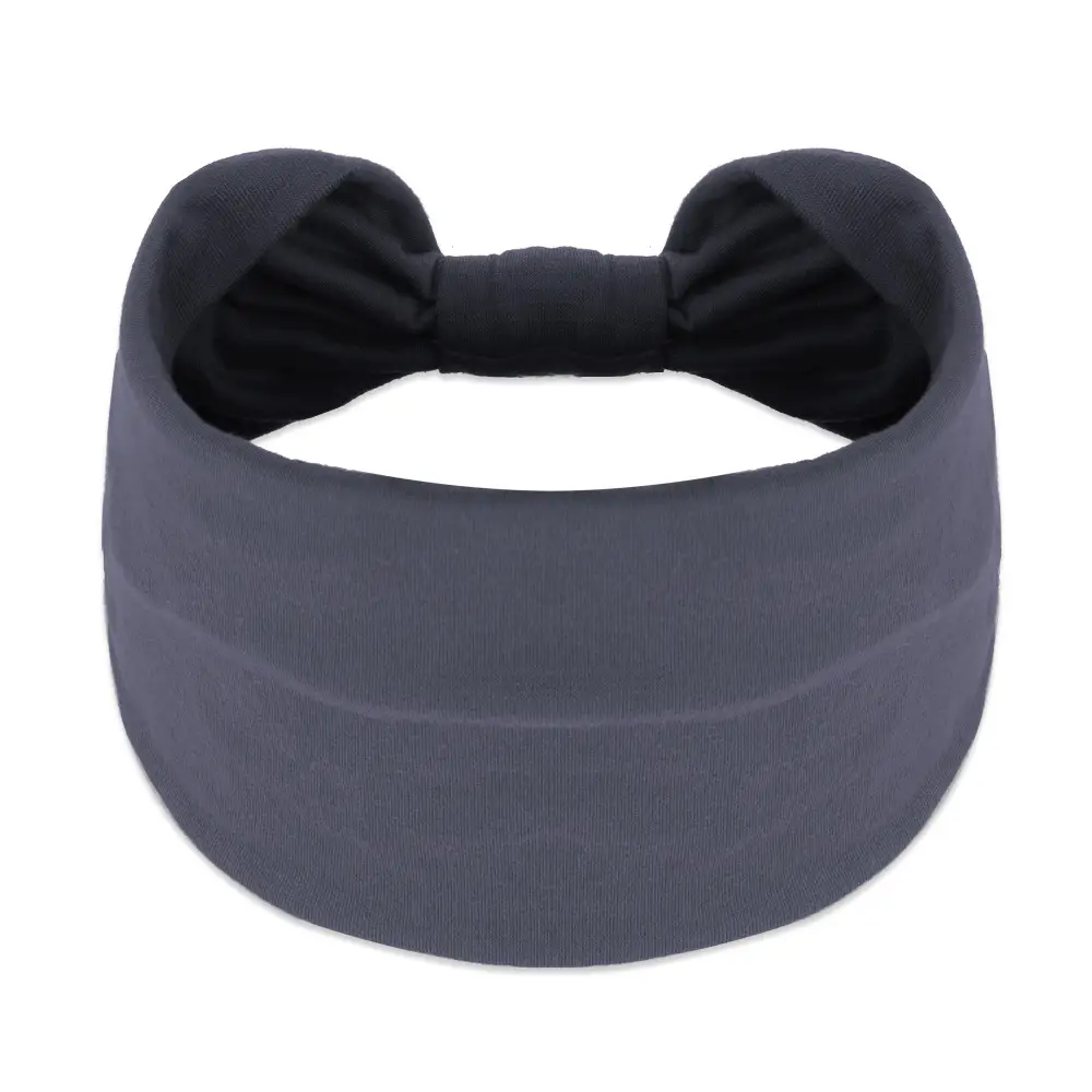Women's Olive Green Wide-brim Hair Band with Bow