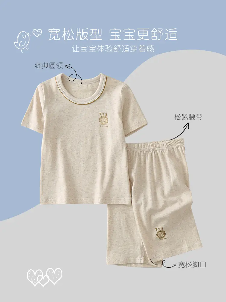 Boys Cotton T-Shirt Shorts Set Summer 2023 - Image 5