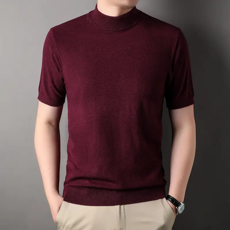 Men's Brown Turtleneck Cardigan 2025 Winter - Image 11