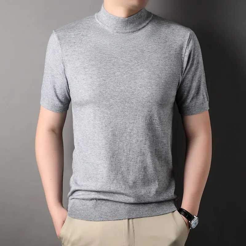 Men's Brown Turtleneck Cardigan 2025 Winter - Image 12