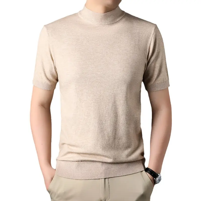 Men's Brown Turtleneck Cardigan 2025 Winter - Image 13