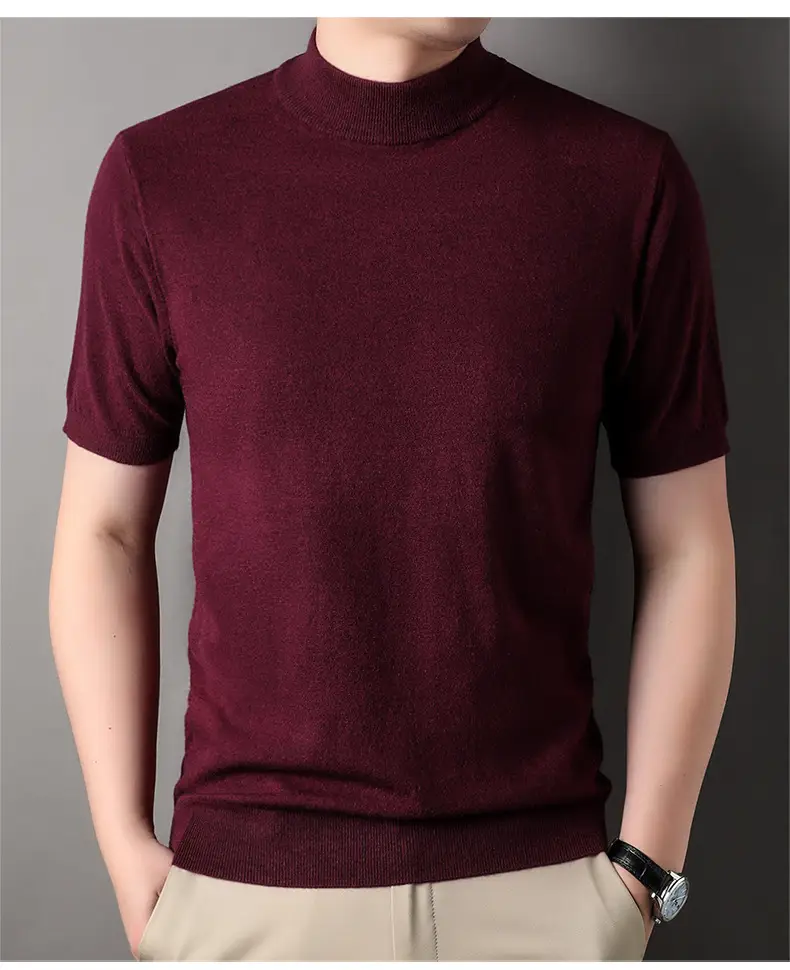 Men's Brown Turtleneck Cardigan 2025 Winter — feature 12