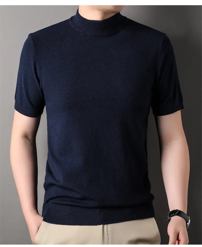 Men's Brown Turtleneck Cardigan 2025 Winter — feature 15