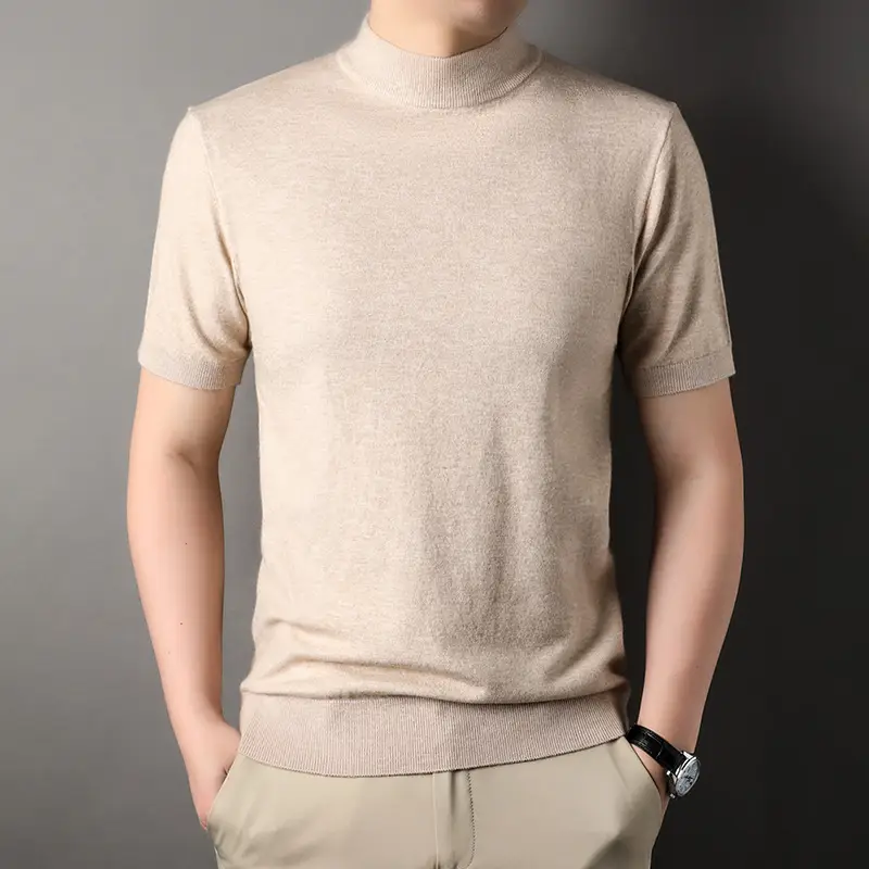 Men's Brown Turtleneck Cardigan 2025 Winter - Image 2