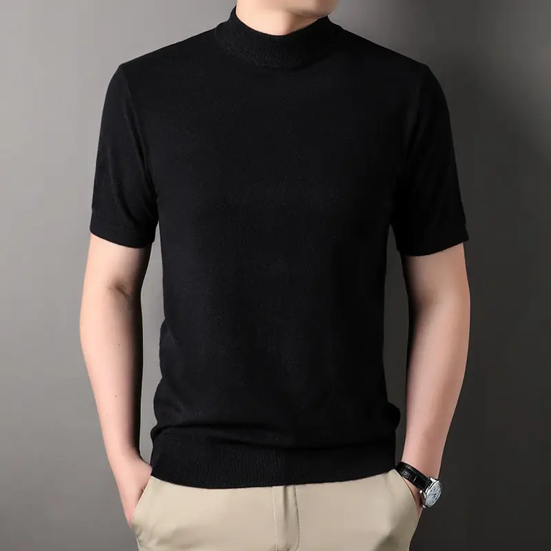 Men's Brown Turtleneck Cardigan 2025 Winter - Image 5