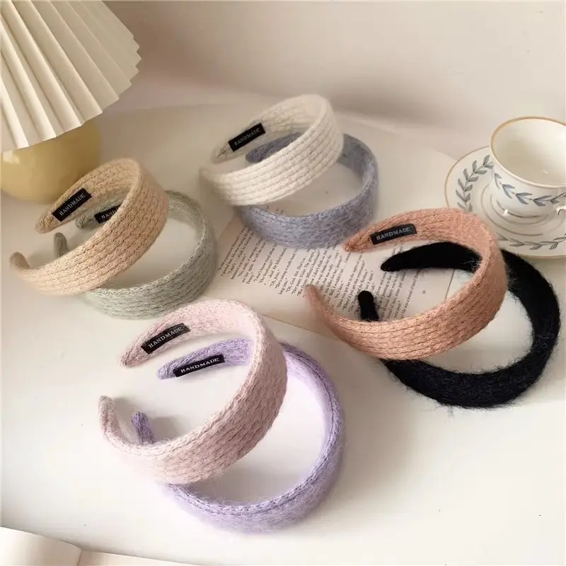 Pink Wool Hairband for Women with Soft Texture — feature 10