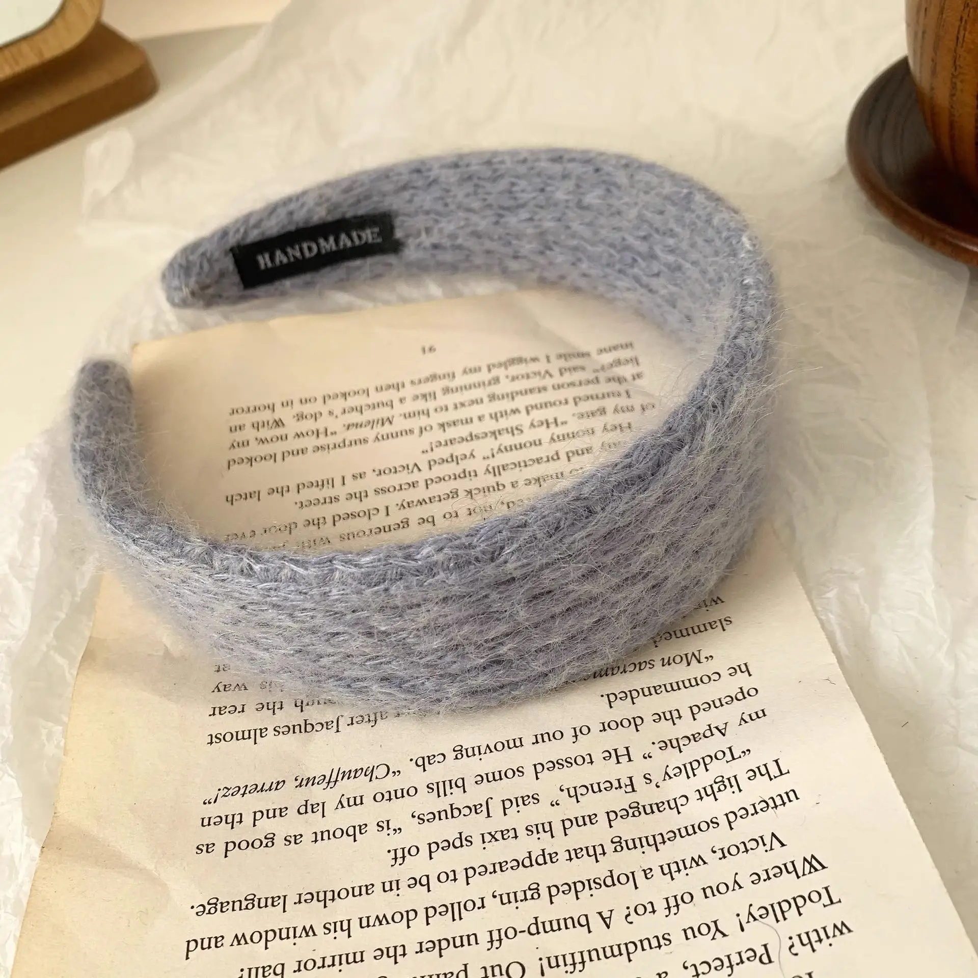 Pink Wool Hairband for Women with Soft Texture — feature 28