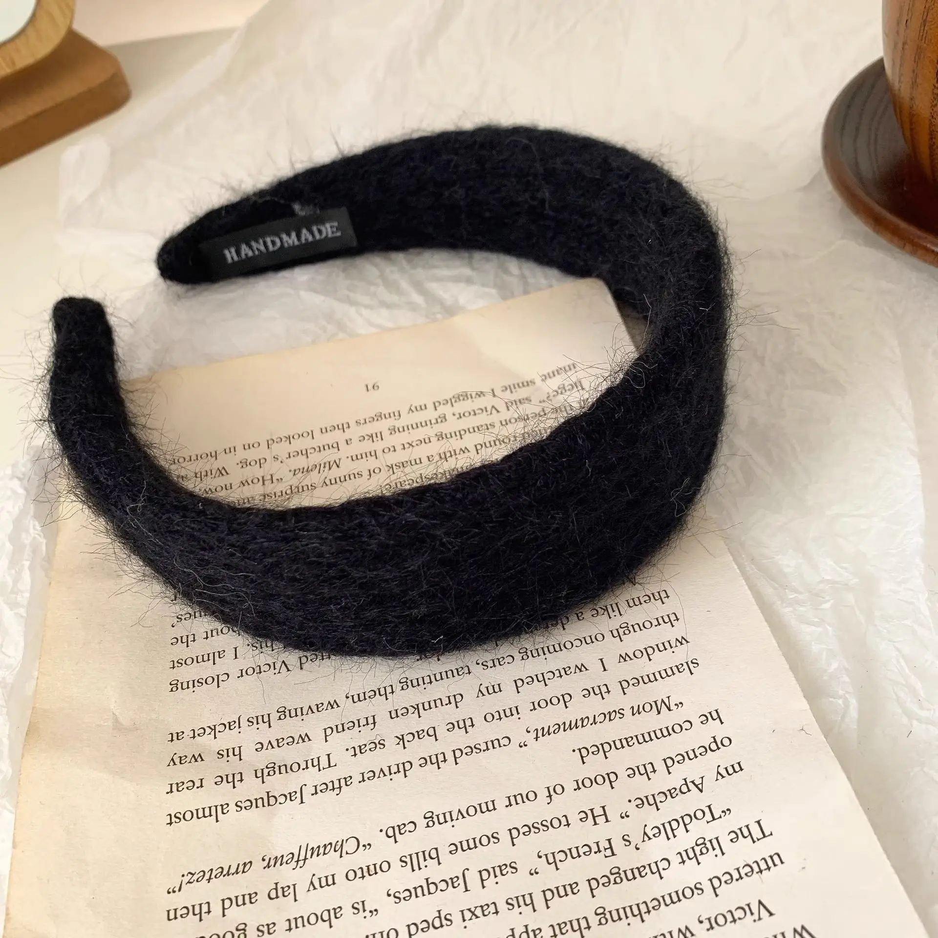 Pink Wool Hairband for Women with Soft Texture — feature 30