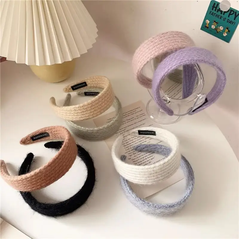Pink Wool Hairband for Women with Soft Texture — feature 8