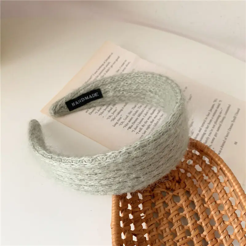 Pink Wool Hairband for Women with Soft Texture - Image 4