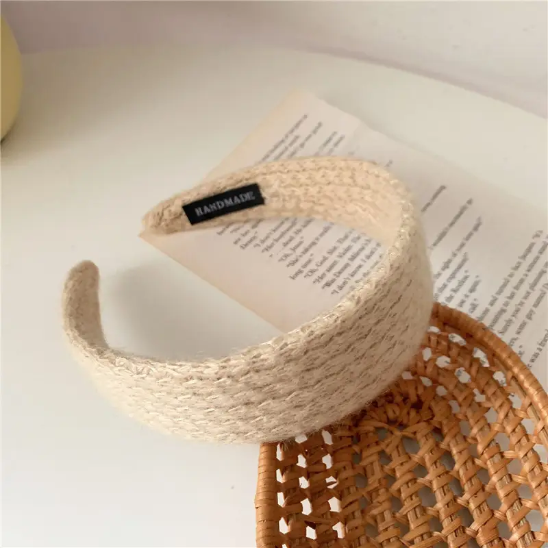Pink Wool Hairband for Women with Soft Texture - Image 5