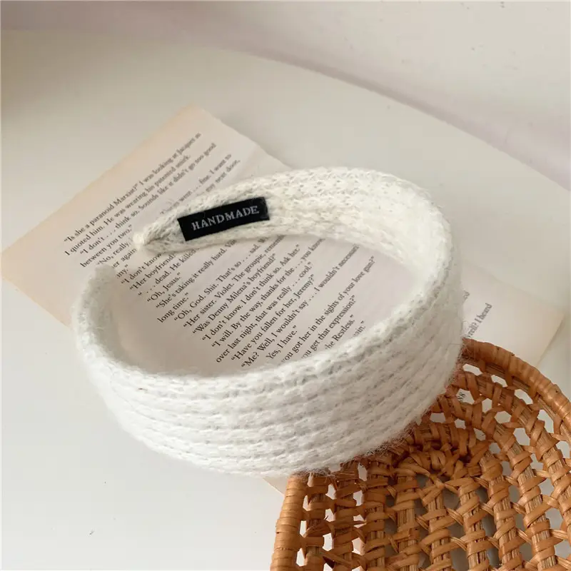 Pink Wool Hairband for Women with Soft Texture - Image 8