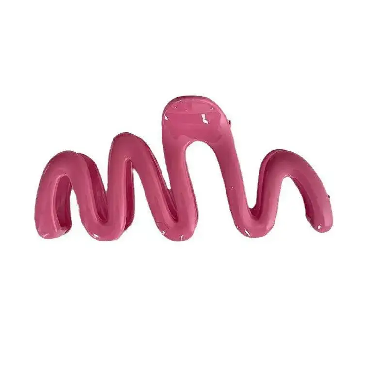 Pink Wave Hair Clip for Women Large Size - Image 11