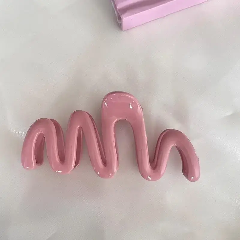 Pink Wave Hair Clip for Women Large Size - Image 6