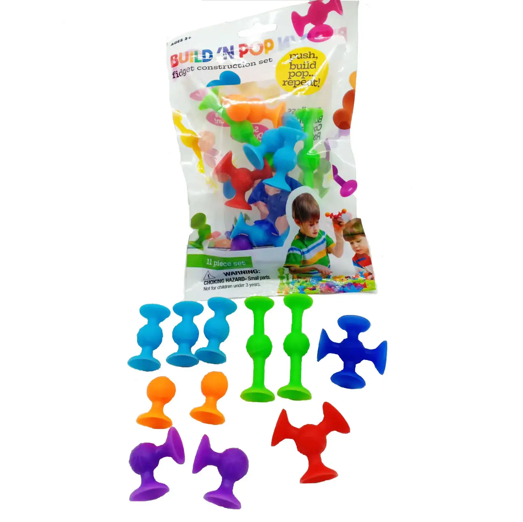 Kids Suction Toys 24 Pcs Colorful Building Blocks - Image 11