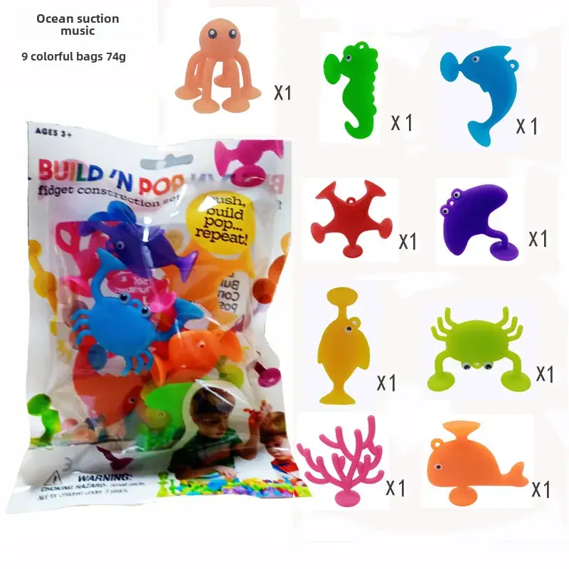 Kids Suction Toys 24 Pcs Colorful Building Blocks - Image 15