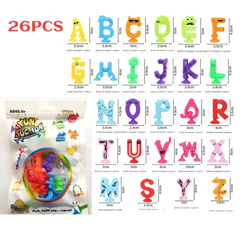 Kids Suction Toys 24 Pcs Colorful Building Blocks - Image 17