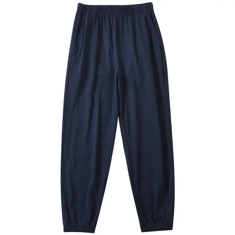 Children Ice Silk Navy Blue School Pants Primary Boys Girls - Image 7