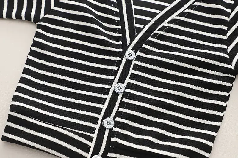 2023 Kids Pinstripe T-Shirt & Pants Set for Boys — feature 25