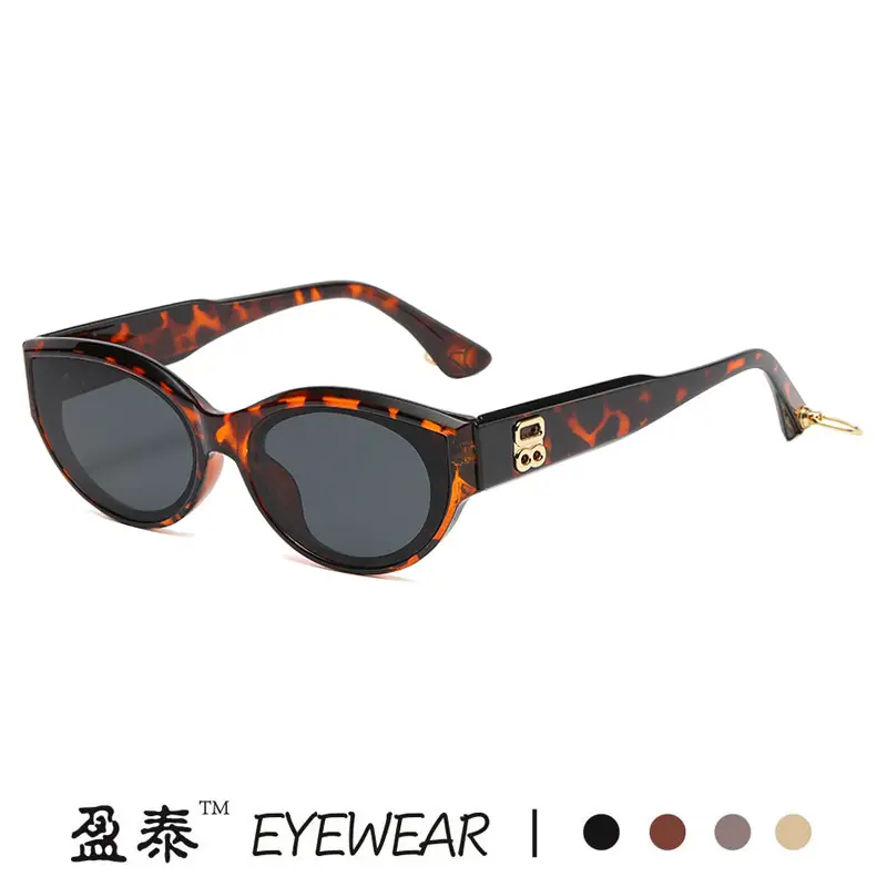 Retro Cat's Eye Sunglasses Women White Black