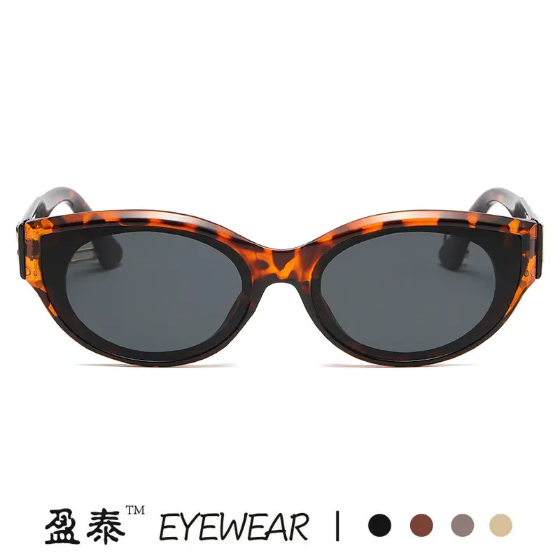Retro Cat's Eye Sunglasses Women White Black