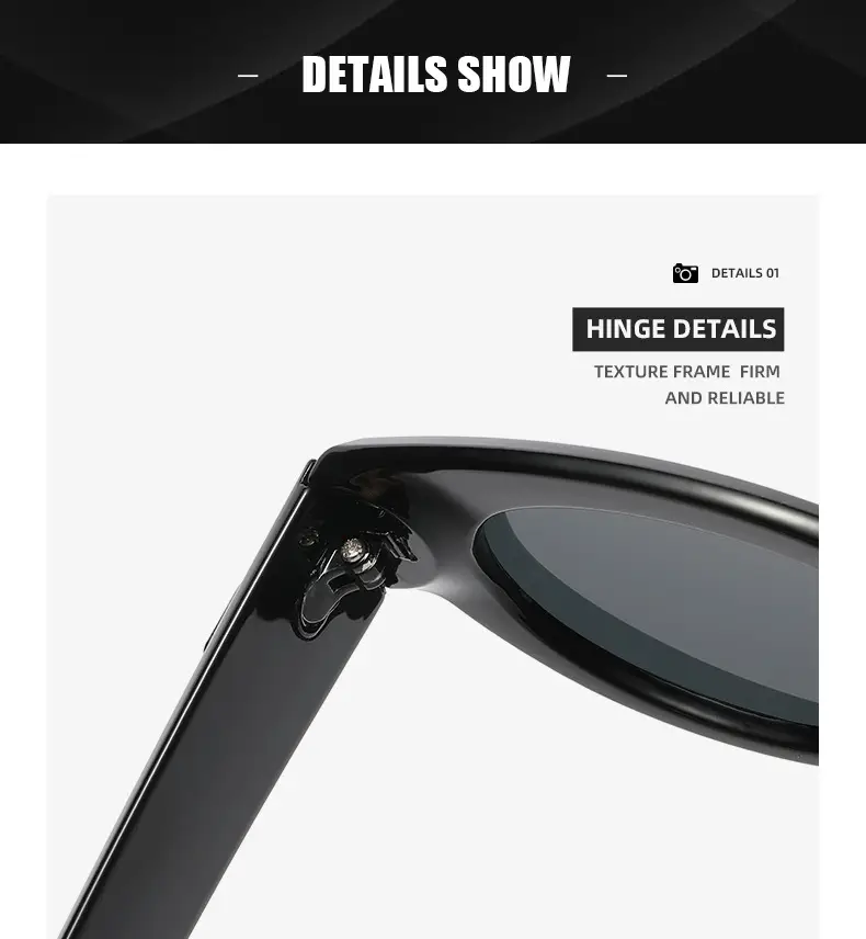 Retro Cat's Eye Sunglasses Women White Black — feature 21