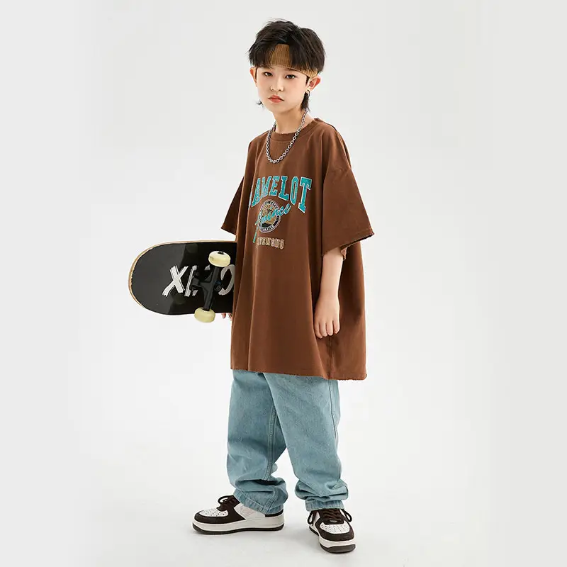 Children's Light Blue Hip Hop Capri Pants