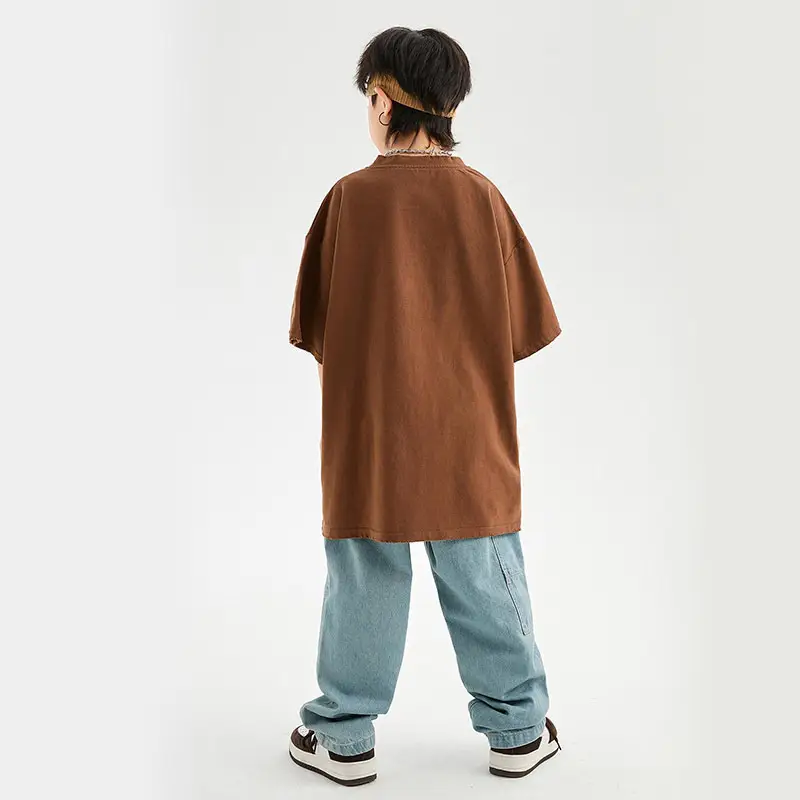 Children's Light Blue Hip Hop Capri Pants