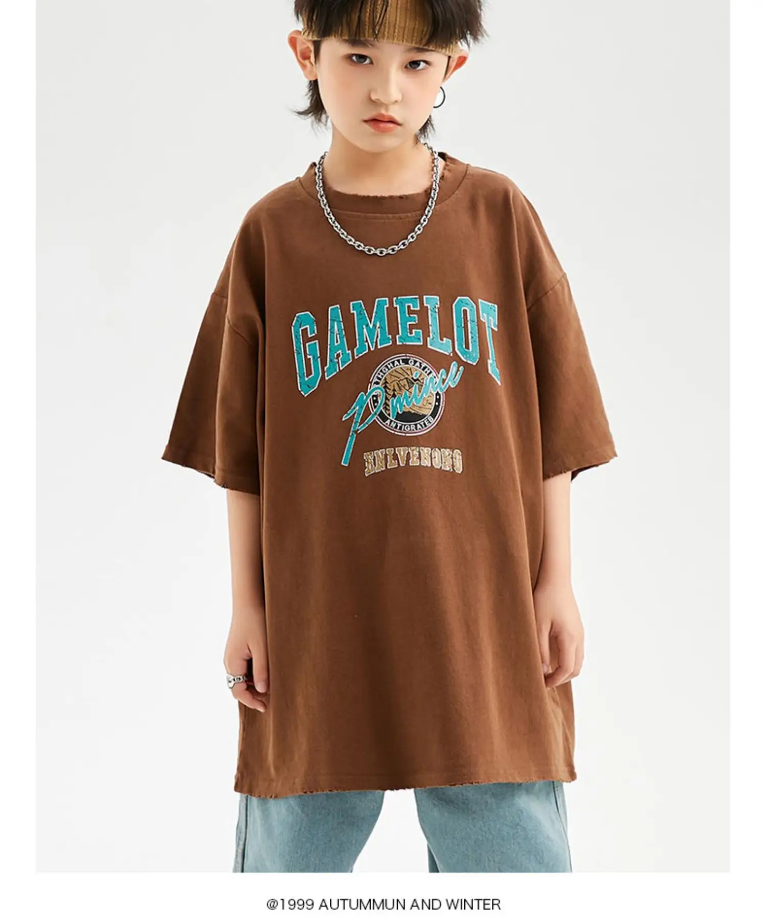Children's Light Blue Hip Hop Capri Pants — feature 11