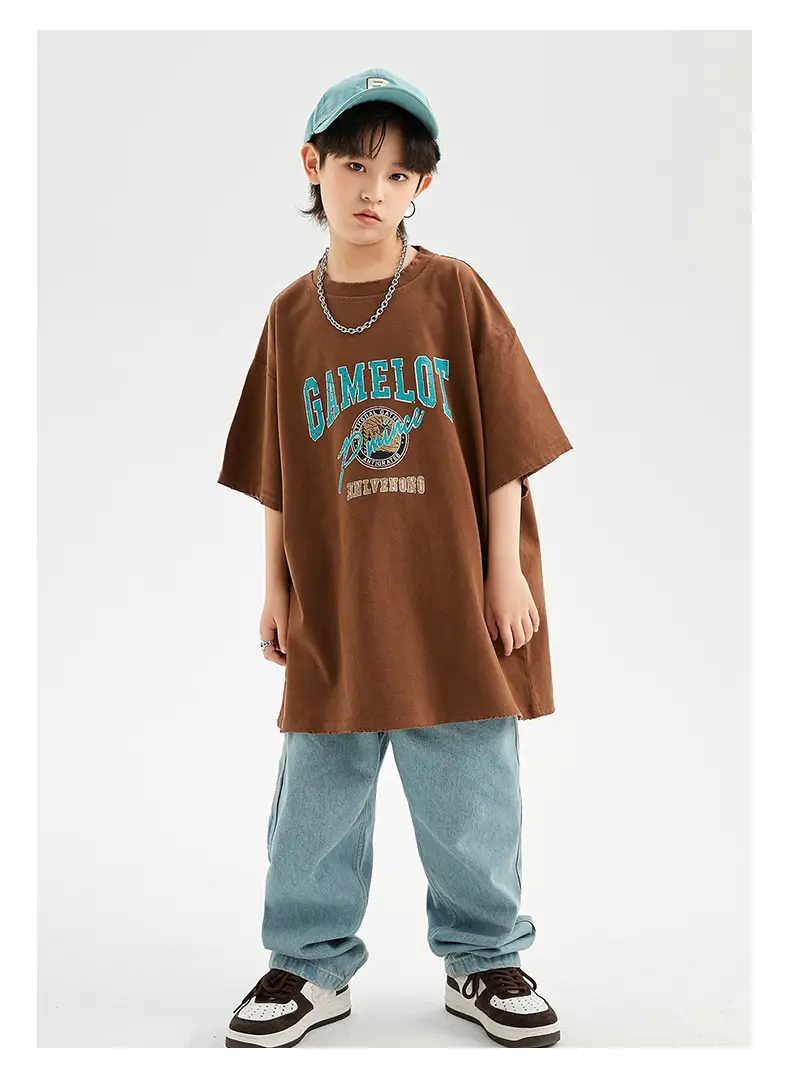 Children's Light Blue Hip Hop Capri Pants — feature 8