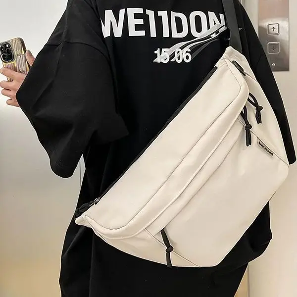 Men's Trendy Japanese Style Crossbody Bag Large Capacity