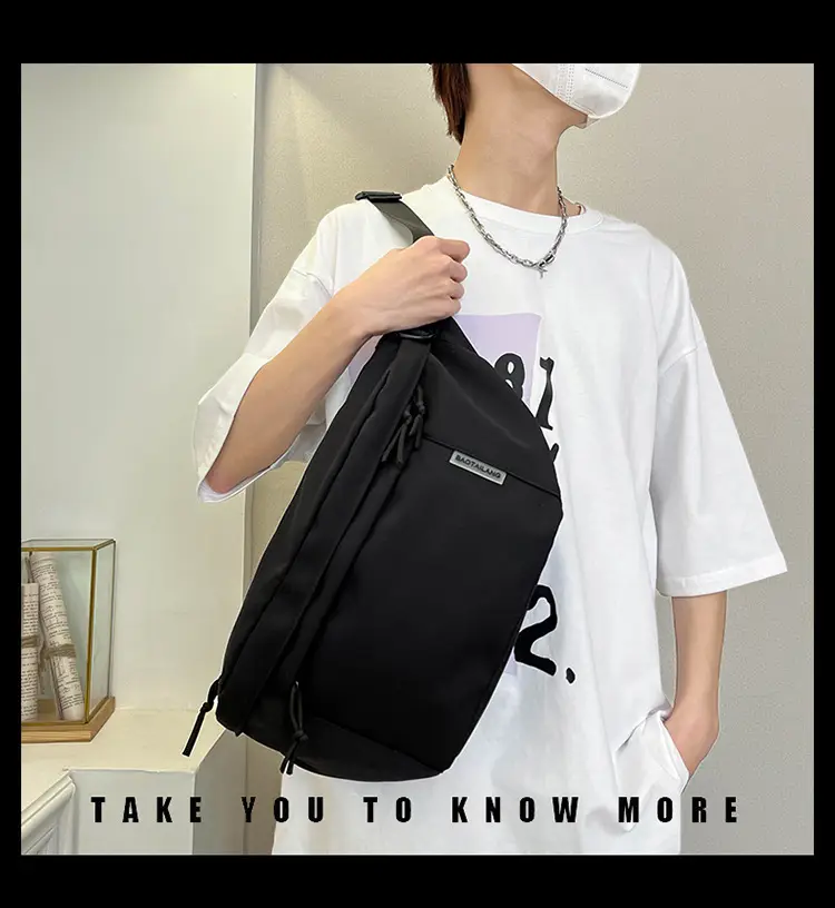 Men's Trendy Japanese Style Crossbody Bag Large Capacity — feature 7