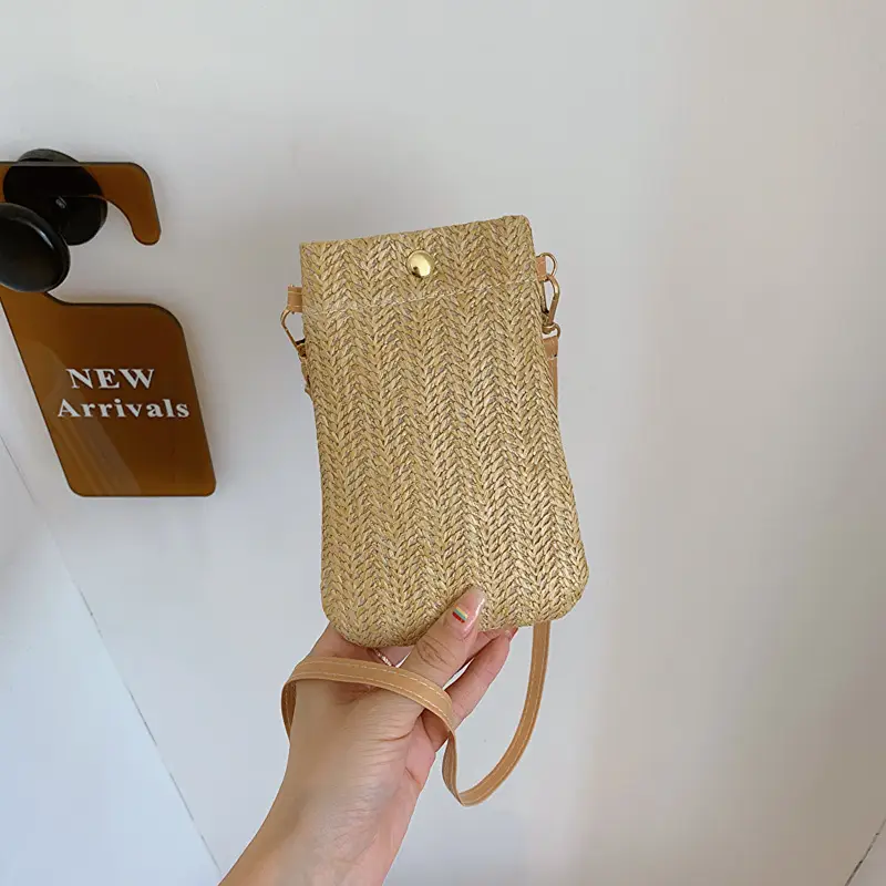 Women's Woven Shoulder Crossbody Bag Mobile Phone Bag - Image 5
