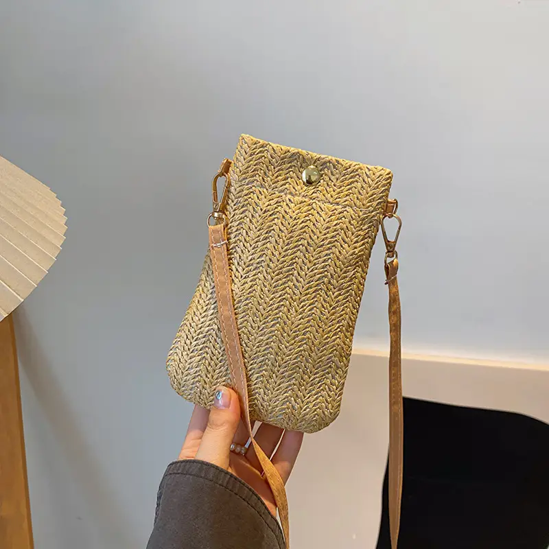Women's Woven Shoulder Crossbody Bag Mobile Phone Bag - Image 6