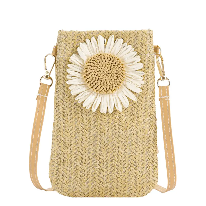 Women's Woven Shoulder Crossbody Bag Mobile Phone Bag - Image 7